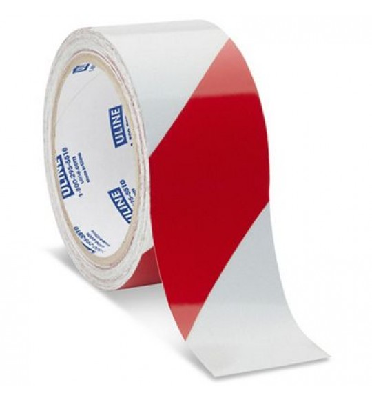 KIRMIZI-BEYAZ REFLEKTİF BANT 5CM X 10MT